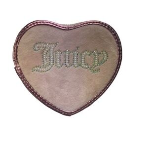Juicy Couture Pink Velvet Heart Bag wristlet nwt